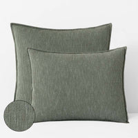 Mini Waffle Sham - Olive, Standard,Olive