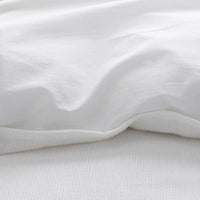 Mini Waffle Sham - White, Standard,White