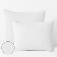 Mini Waffle Sham - White, Standard,White