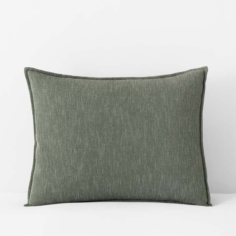 Mini Waffle Sham - Olive, Standard,Olive