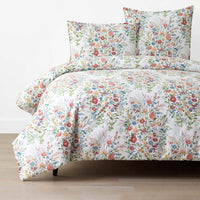 Springtime Bouquets Duvet Cover - White, Twin/Twin XL,White