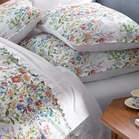 Springtime Bouquets Duvet Cover - White, Twin/Twin XL,White
