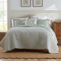 Tira Geo Reversible Quilted Sham - Green, Standard,Green