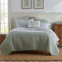 Tira Geo Reversible Quilted Sham - Green, Standard,Green