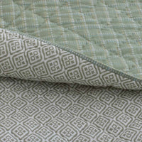 Tira Geo Reversible Quilted Sham - Green, Standard,Green