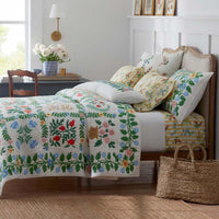 Amelia Embroidered Decorative Square Pillow Cover - Ivory,Ivory