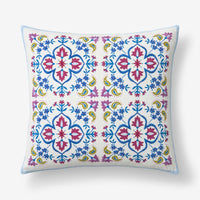 Idril Floral Decorative Square Pillow Cover - Multi,Multi