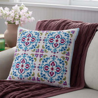 Idril Floral Decorative Square Pillow Cover - Multi,Multi