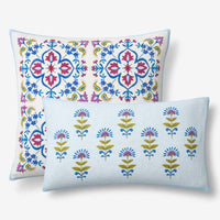 Idril Floral Decorative Square Pillow Cover - Multi,Multi