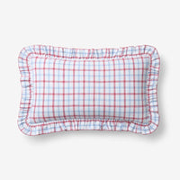Classic Plaids Yarn-Dyed Cotton Decorative Lumbar Pillow Cover - Graph Plaid,Graph Plaid