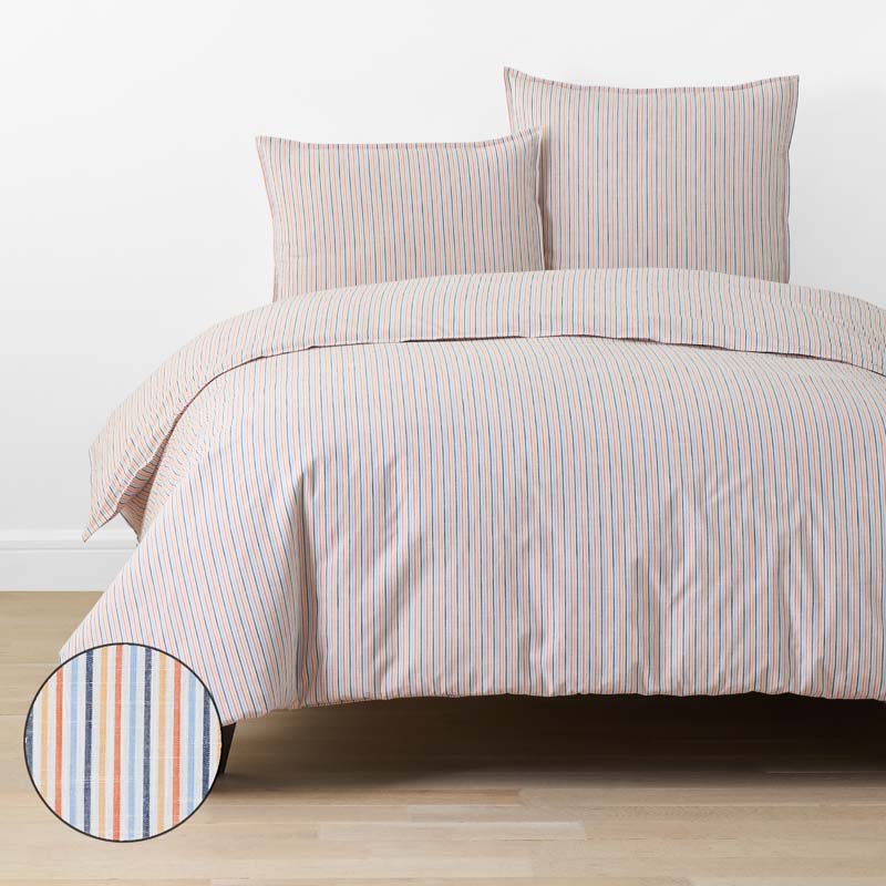 Ari Stripe Duvet Cover - Multi, Twin/Twin XL,Multi