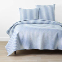 Yarn-Dyed Bengal Stripe Quilt - Blue, Twin/Twin XL,Blue