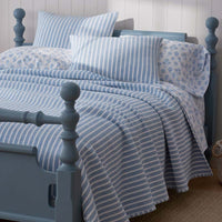 Yarn-Dyed Bengal Stripe Quilt - Blue, Twin/Twin XL,Blue