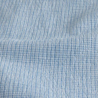 Yarn-Dyed Pencil Stripe Quilted Sham - Blue, Standard,Blue