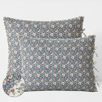 Reversible Quilted Sham - Enchanted Floral, Standard,Enchanted Floral