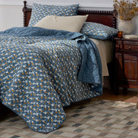 Reversible Quilted Sham - Garden Tulip, Standard,Garden Tulip