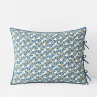 Reversible Quilted Sham - Garden Tulip, Standard,Garden Tulip