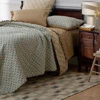 Reversible Quilted Sham - Blossom Grove, Standard,Blossom Grove