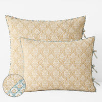 Reversible Quilted Sham - Blossom Grove, Standard,Blossom Grove