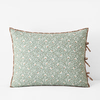 Reversible Quilted Sham - Petal and Vine, Standard,Petal & Vine