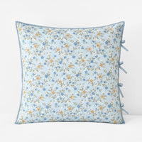 Garden Mist Reversible Quilted Sham - Blue Multi, Euro,Blue Multi