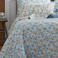 Garden Mist Reversible Quilted Sham - Blue Multi, Standard,Blue Multi