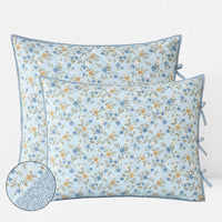 Garden Mist Reversible Quilted Sham - Blue Multi, Standard,Blue Multi