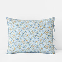 Garden Mist Reversible Quilted Sham - Blue Multi, Standard,Blue Multi