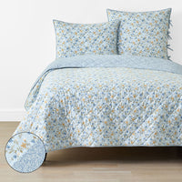 Garden Mist Reversible Quilt - Blue Multi, Twin/Twin XL,Blue Multi