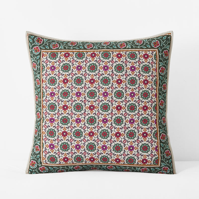 Nora Mosaic Patchwork Quilted Sham - Multi, Euro,Multi