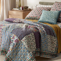 Nora Mosaic Patchwork Quilted Sham - Multi, Standard,Multi