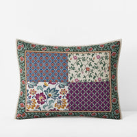 Nora Mosaic Patchwork Quilted Sham - Multi, Standard,Multi