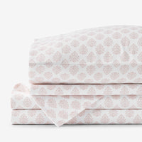 Butti Bouquet Classic Smooth Sateen Bed Sheet Set - Dusty Rose, Twin,Dusty Rose