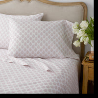 Butti Bouquet Classic Smooth Sateen Bed Sheet Set - Dusty Rose, Twin,Dusty Rose