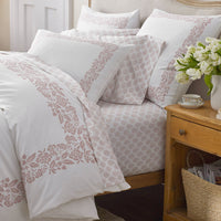 Butti Bouquet Classic Smooth Sateen Bed Sheet Set - Dusty Rose, Twin,Dusty Rose