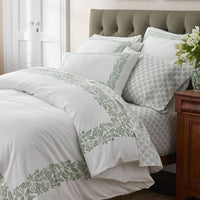 Riverstone Classic Smooth Sateen Duvet Cover - Green Sage, Twin/Twin XL,Green Sage