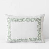 Riverstone Classic Smooth Sateen Sham - Green Sage, Standard,Green Sage