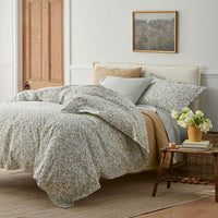 Lucenda Classic Cool Cotton Percale Pillowcase Set - Scattered Flowers, Standard,Scattered Flowers