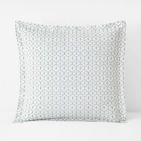 Lucenda Classic Cool Cotton Percale Sham - Framed Flowers, Euro,Framed Flowers