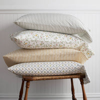 Lucenda Classic Cool Cotton Percale Sham - Framed Flowers, Standard,Framed Flowers