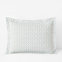 Lucenda Classic Cool Cotton Percale Sham - Framed Flowers, Standard,Framed Flowers
