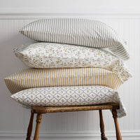 Lucenda Classic Cool Cotton Percale Bed Sheet Set - Textured Stripe Green, Twin,Textured Stripe Green