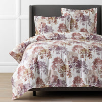 Woodland Wonders Premium Smooth Wrinkle-Free Sateen Duvet Cover - Brick, Twin/Twin XL,Brick