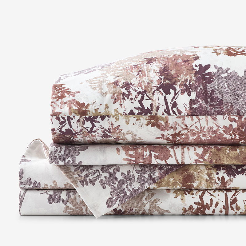 Woodland Wonders Premium Smooth Wrinkle-Free Sateen Bed Sheet Set - Brick, Twin,Brick
