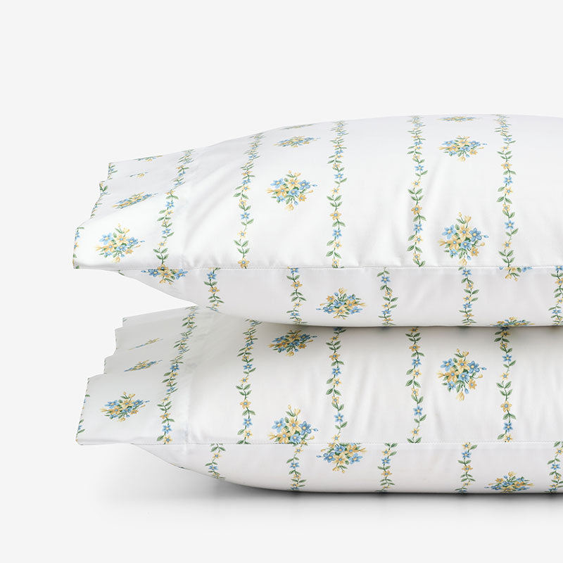 Garden Burst Premium Smooth Wrinkle-Free Sateen Pillowcase Set - Mini Floral, Standard,Mini Floral