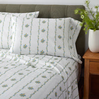 Garden Burst Premium Smooth Wrinkle-Free Sateen Pillowcase Set - Mini Floral, Standard,Mini Floral
