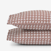 Nora Classic Cool Cotton Percale Pillowcase Set - Tile, Standard,Tile