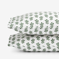 Nora Classic Cool Cotton Percale Pillowcase Set - Floral, Standard,Floral