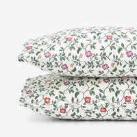 Nora Classic Cool Cotton Percale Pillowcase Set - Vine, Standard,Vine