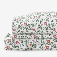 Nora Classic Cool Cotton Percale Bed Sheet Set - Vine, Twin,Vine